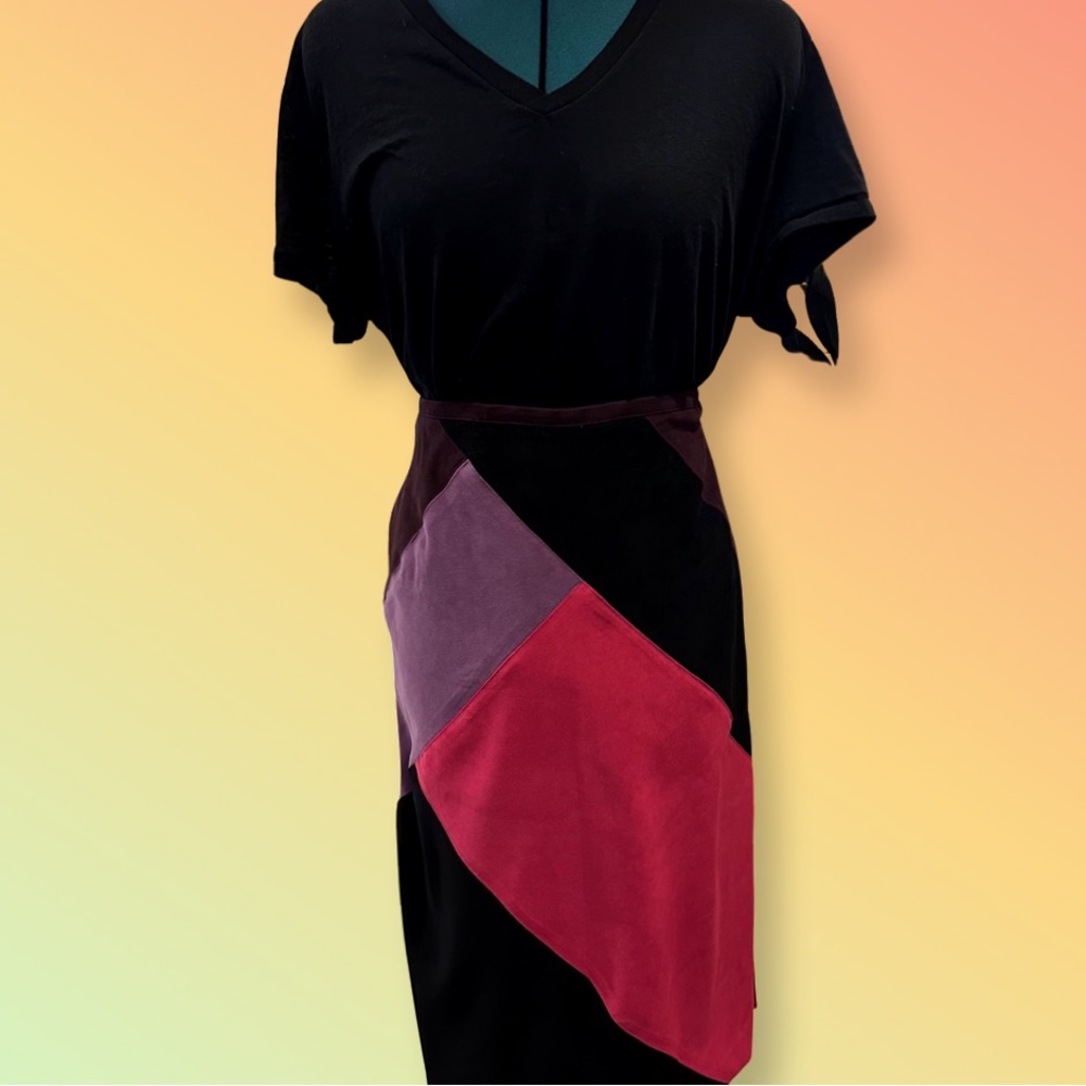 Colorblock Pencil Skirt
